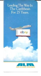 ALM ANTILLEAN AIRLINES MD-80 TICKET JACKE ORDNER FÜHREND IN DER KARIBIK 25 JAHRE - Bild 1 von 1