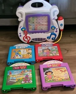 2005 Mattel Learn Through Music Interactive Learning System W/ 4 Cartridges - Picture 1 of 9