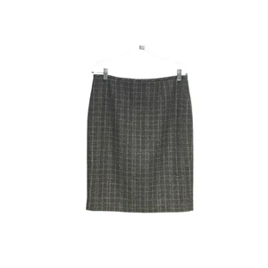Calvin Klein Gray A-Line Plaid Skirt - Picture 1 of 4