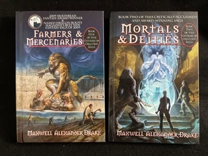 Farmers & Mercenaries, Mortals & Deities • Maxwell Alexander Drake 1st HARDCOVER - Picture 1 of 8