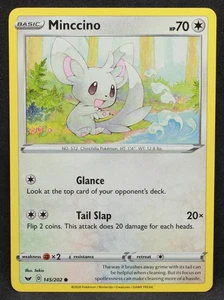 Minccino (145) 145/202 SWSH01: Sword & Shield Base Set Normal Common - LP - Picture 1 of 2