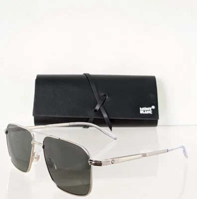 Nuevas gafas de sol auténticas Mont Blanc MB 0278 001 marco de 56 mm Foto 1 de 4