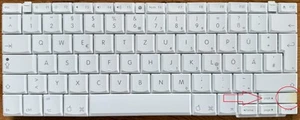 orig. Teclado QWERTZ alemán para Apple iBook 12" serie A1054 A1133 - Imagen 1 de 4