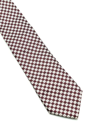 Nuevo con etiquetas Corbata Ermenegildo Zegna Cuello Seda Borgoña Entrelazada Hecha en Italia Foto 1 de 4