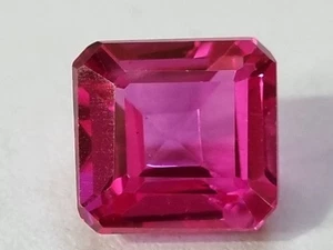 10.98 Ct EGL Certified Natural Asscher Cut Pink Sapphire Loose Gemstone - Picture 1 of 6