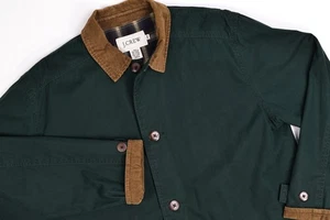 J. Crew Chore Coat Men's Medium Green Plaid Lined Hunting Jacket Medium - Picture 1 of 10