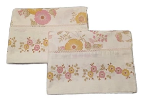 Juego de 2 fundas de almohada florales vintage de Ely & Walker 21 X 29 estándar - Imagen 1 de 6
