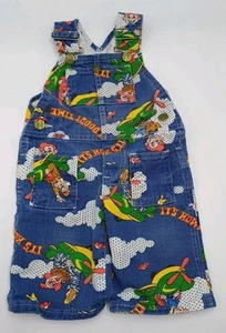Vintage Liberty Howdy Doody Overalls Kids Denim Overalls Hemmed See Description - Picture 1 of 13