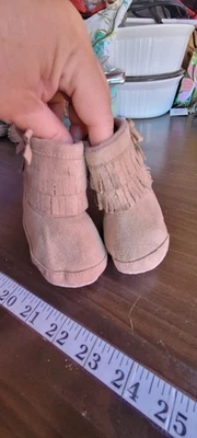 Leather Baby Moccasins Boot Style Size 3  - Image 1 of 4