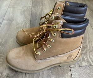 New Timberland with Ortholite Nude Women's Leather Boots Size 7 - Picture 1 of 5