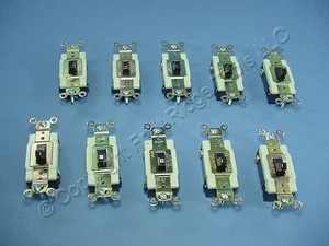 10 Cooper Brown COMMERCIAL Toggle Control Switches 4-WAY 20A 120/277VAC CS420B - Picture 1 of 6
