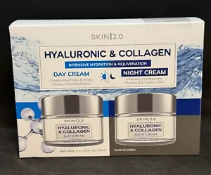 Skin 2.0 Intensive Hydration Rejuvenation Day Night Cream Duo 2 x 1.69 Fl oz NEW - Picture 1 of 7