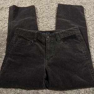 Calvin Klein Jeans Corduroy Pants Womens 6 Brown Mocha Straight Leg Casual - Picture 1 of 5