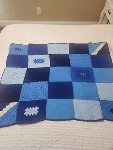 vintage afghan baby blanket - Picture 1 of 4