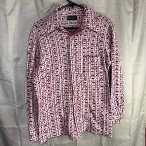 VINTAGE Leonardo Strassi Renaissance Kings Knights Castles Double Knit Poly L - Picture 1 of 21