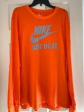 NWOT Nike Dri-Fit Just Do It Men's XXL Brilliant Orange S/S T-shirt DR0592-820