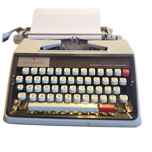 VINTAGE WIZARD AUTOMATIC PORTABLE TYPEWRITER BY BIC (BROTHER) 1970s  with case a