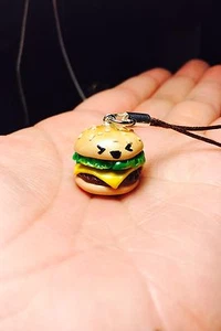 KAWAII CHEESEBURGER CHARM - Picture 1 of 2