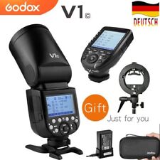 Godox V1C V1-C TTL-Blitzgerät mit rundem Blitz+AK-R1 Zubehör+XPRO-C für Canon