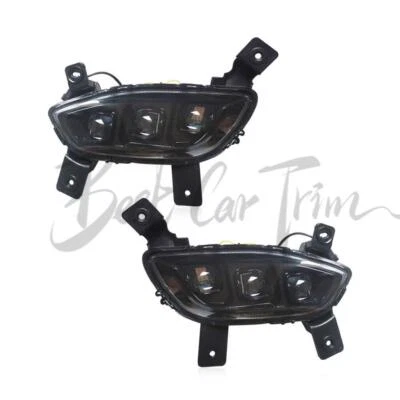 Faros antiniebla delanteros LED DRL luz de circulación diurna para Kia Rio 2012 2013 2014 2015 Foto 1 de 4