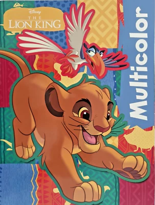 Malbuch König der Löwen Multicolor DIN A4 mit 32 farbigen Bilder Ausmalen NEU