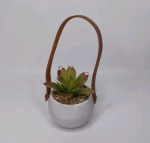 Faux Mini Succulent Plant Miniature Hanging Pot - Picture 1 of 11