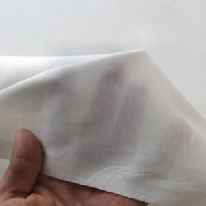 weißer Baumwollstoff Roh-Nessel nicht gefärbt Deko Gardine Vorhang Meterware 