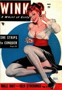 WINK, carta collezionabile rivista uomo adulto anni 40 - Foto 1 di 2