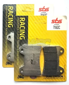 Pastillas de freno de carreras de carbono dobles SBS 706DC (2 pares) KTM Super Adventure 790 Duke - Imagen 1 de 1