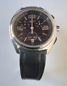 Longines Cal L541.2 Quartz Watch Vintage Mens Black Dial Tape: 33457516 L3.633.4 - Picture 1 of 10