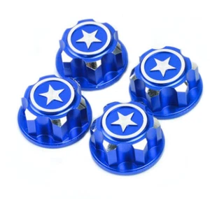 Aluminium Metal 17mm Hex Wheel Mount Nut 4P Fit for Traxxas X-MAXX Summit RC Car - Picture 1 of 9