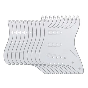 Fleor 10 Stck. weiß 3-lagig ST SSS 11 Löcher Plektrumschutz Kratzplatte für ST Gitarre - Bild 1 von 6