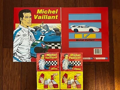 2 DISPLAY BOXES + ALBUM VIDE PANINI 200 POCHETTES MICHEL VAILLANT 1992 SEALED - Photo 1/2