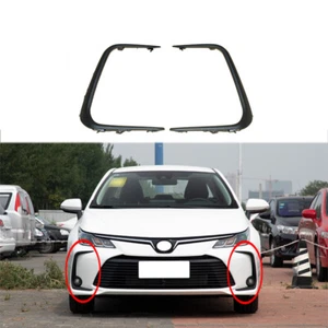Pair Fog Lights Lamps Trim Molding Strips For Toyota Corolla 2019 2020 Sedan EU - Picture 1 of 7