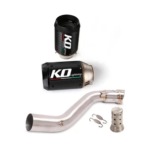 For Honda CBR650R CBR650F Exhaust Link Pipe 61mm Muffler Silencer CB650F CB650R - Picture 1 of 9