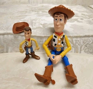 Disney Pixar Toy Story Sheriff Woody 9" & 4" Figures  - Picture 1 of 10