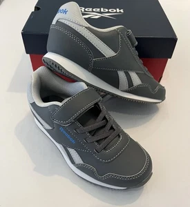 Zapatos de chándal Reebok Royal CL para niños talla 12 grises nuevos - Imagen 1 de 7