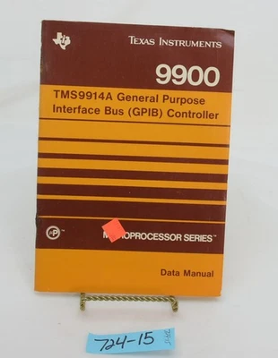 Texas Instruments 9900 TMS9914A GPIB Controller Data Manual - Image 1 of 4