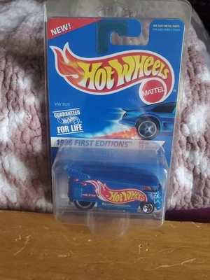 Autobús VW Hot Wheels 1996 primeras ediciones 6/12 #372 en estuche protector Foto 1 de 4