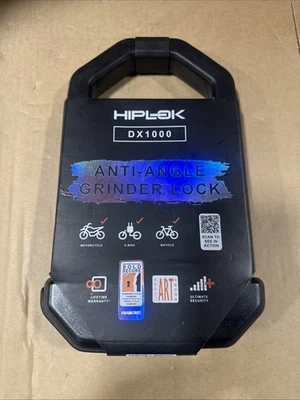 Hiplok Anti-Angle Grinder U Bike/Motorcycle D Lock Black DX1000 NEW - Image 1 of 2