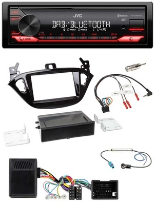 JVC Bluetooth USB DAB Lenkrad Autoradio für Opel Adam ab 2013 Corsa E Ablage - Bild 1 von 4