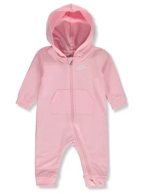 Terno Nike bebê meninas com capuz cor: rosa claro Tamanho: 3 meses - Imagem 1 de 2