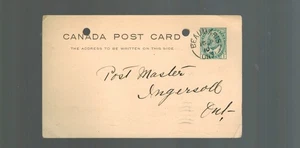 1905 ***KING EDWARD VII*** BEAUMARIS ONT. 16 SP 10 ONE CENT CANADA POST CARD! - Bild 1 von 1
