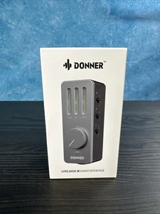 Donner Livejack M Grey USB C Charging Audio Interface New - Picture 1 of 9