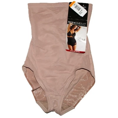 Miraclesuit Shapewear Firm Sheer Shaping Hi-Waist Brief 2785 NWT Beige Small - Image 1 of 4