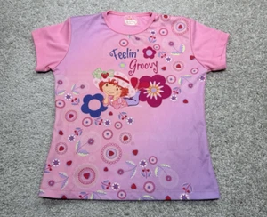 Vintage Strawberry Shortcake Tee Shirt Top Little Girls Size 6-8 2003 Floral - Picture 1 of 8