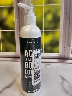 НОВЫЙ увлажняющий лосьон для тела для устранения акне 8 жидких унций лечение огурец мята - Изображение 1 из 4