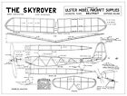 Ulster models Belfast Skyrover vintage free flight rubber model plan