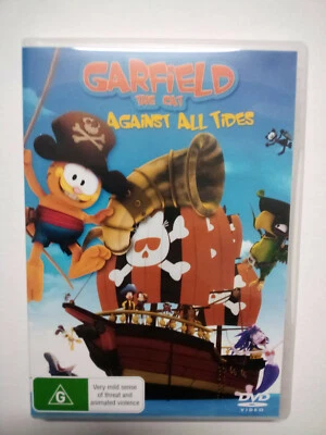 Garfield the Cat, "Against All Tides" DVD; Garfield, Odie (Free Postage) - image 1 of 3