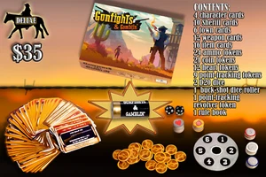 Gunfights & Gamblin' - Mid-Level Meeple Games - Western Theme Game - Picture 1 of 1